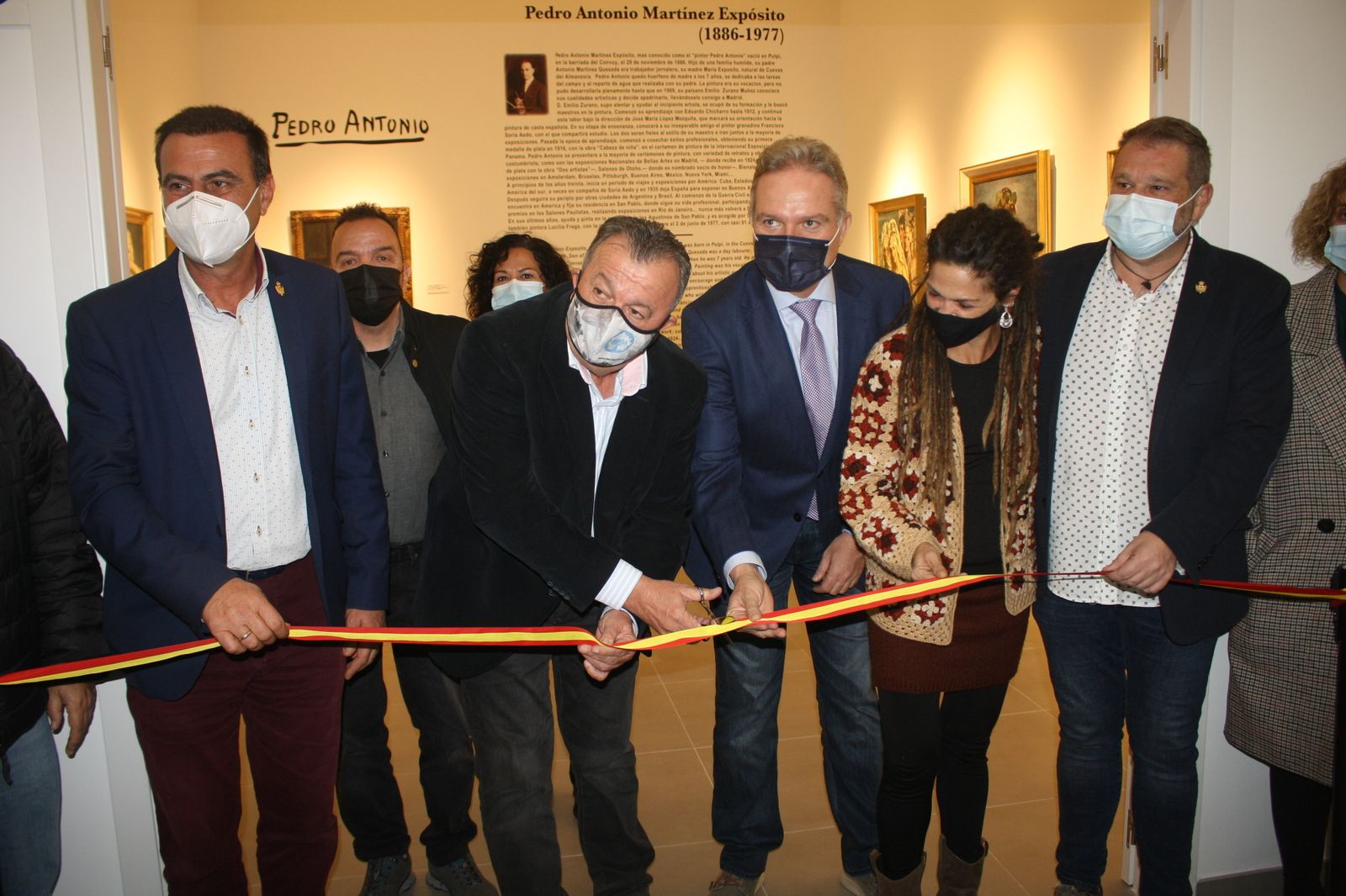Inauguración de la sala Pintor Pedro Antonio Martínez.