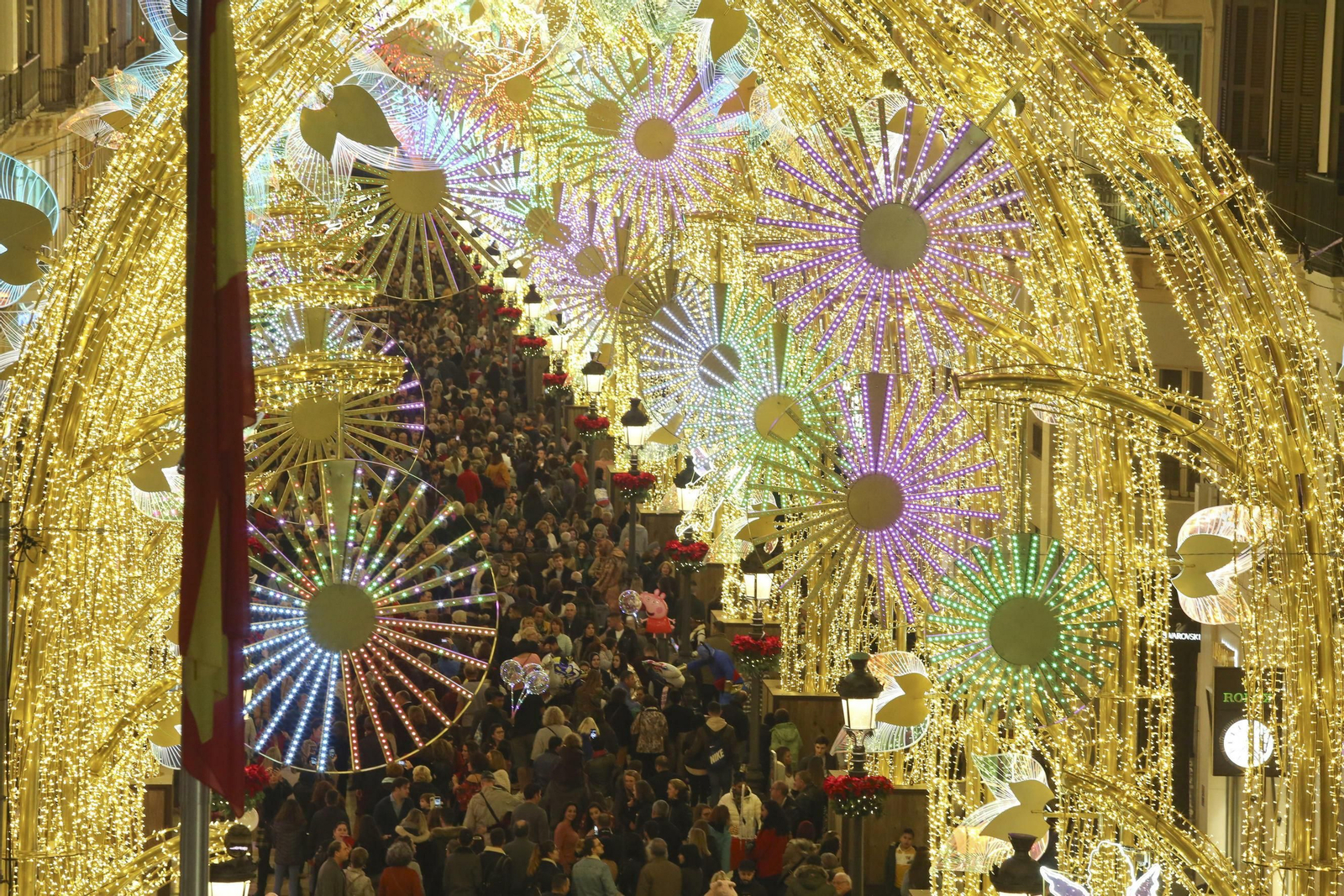 Las fotos de las luces de Navidad en Málaga Las fotos de las luces de Navidad en Málaga