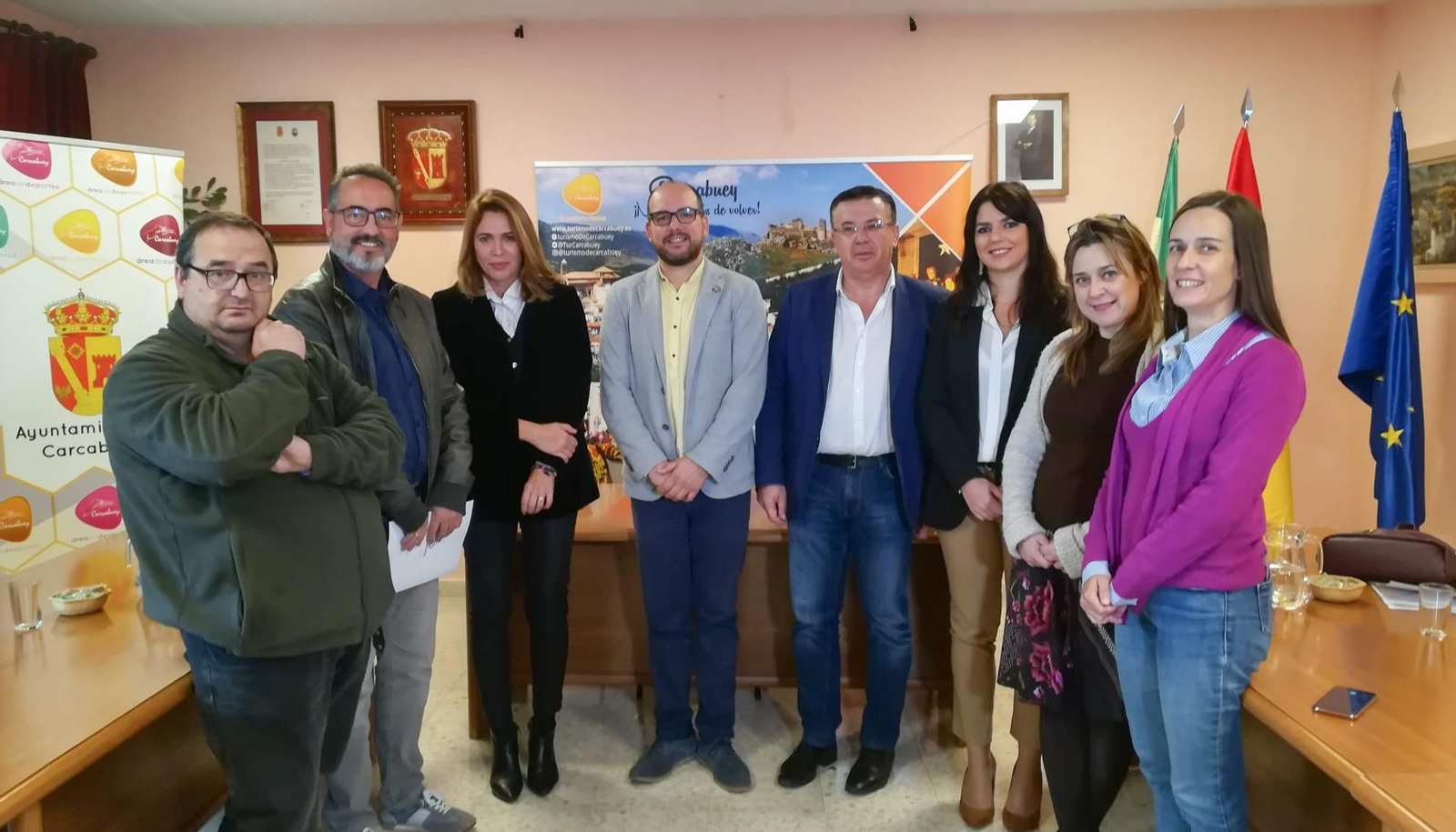 Juan Miguel Sánchez y Lope Ruiz, con diferentes agentes.