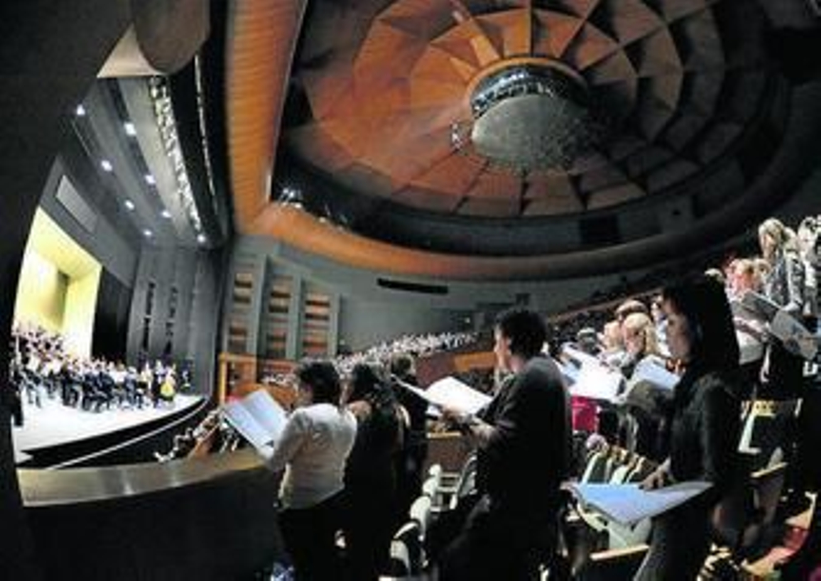 Uno de los momentos más participativos del concierto.