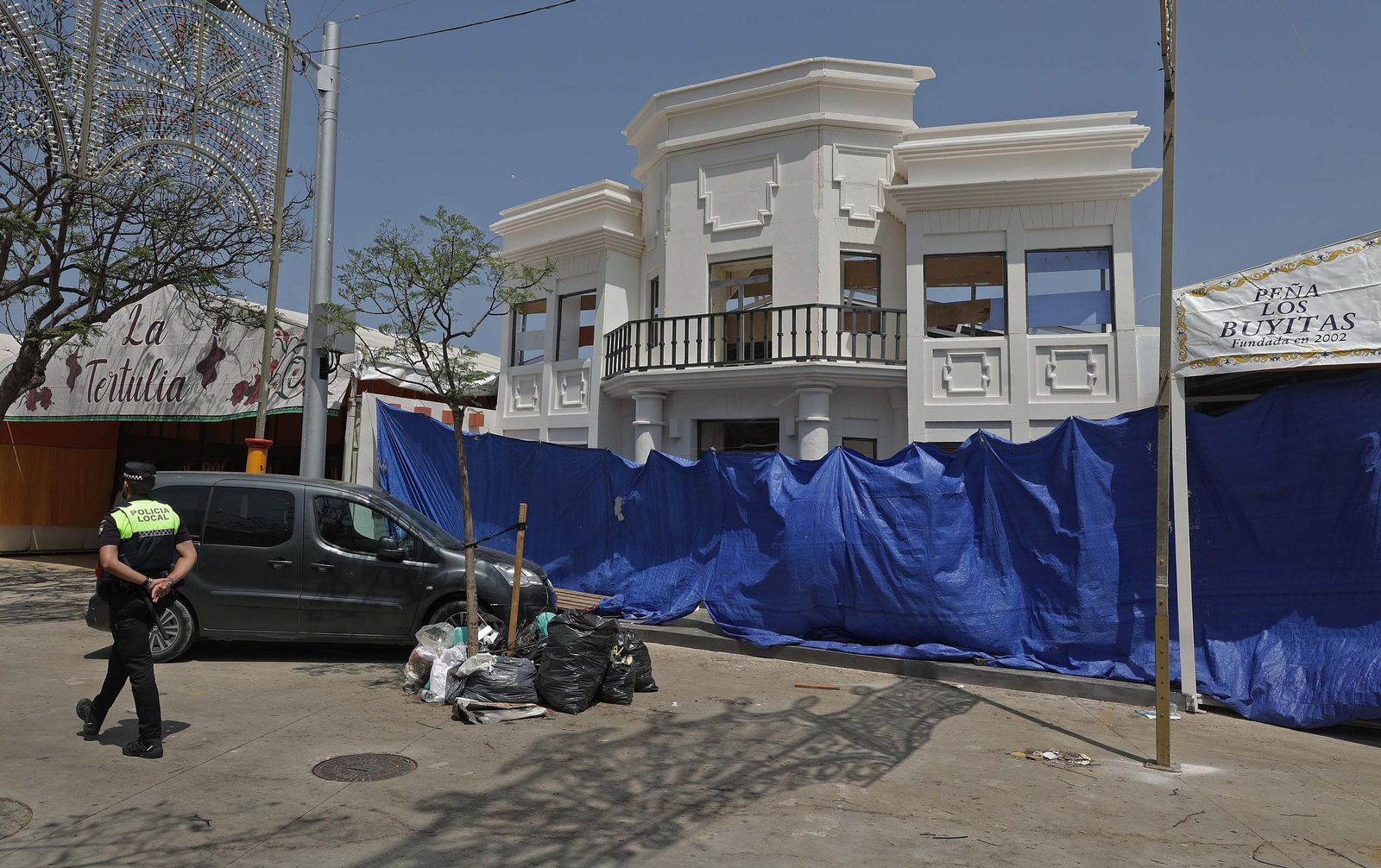 Fotos del montaje de la Feria Real de Algeciras 2025