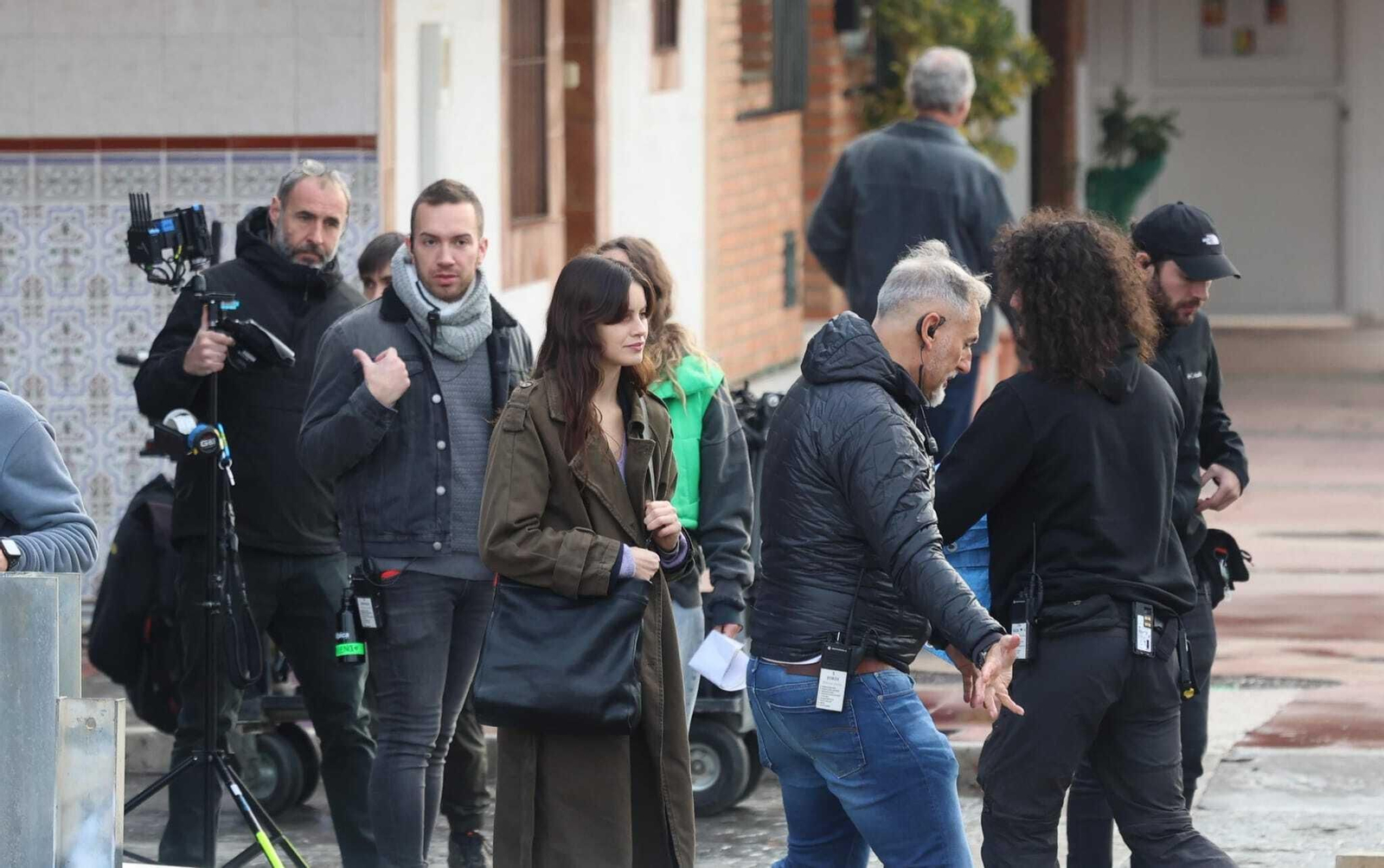 Durante el rodaje de la segunda temporada de 'La Chica de Nieve' en Málaga