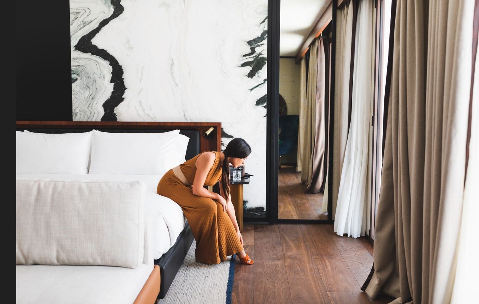 Habitación de un hotel de la cadena Hyatt.