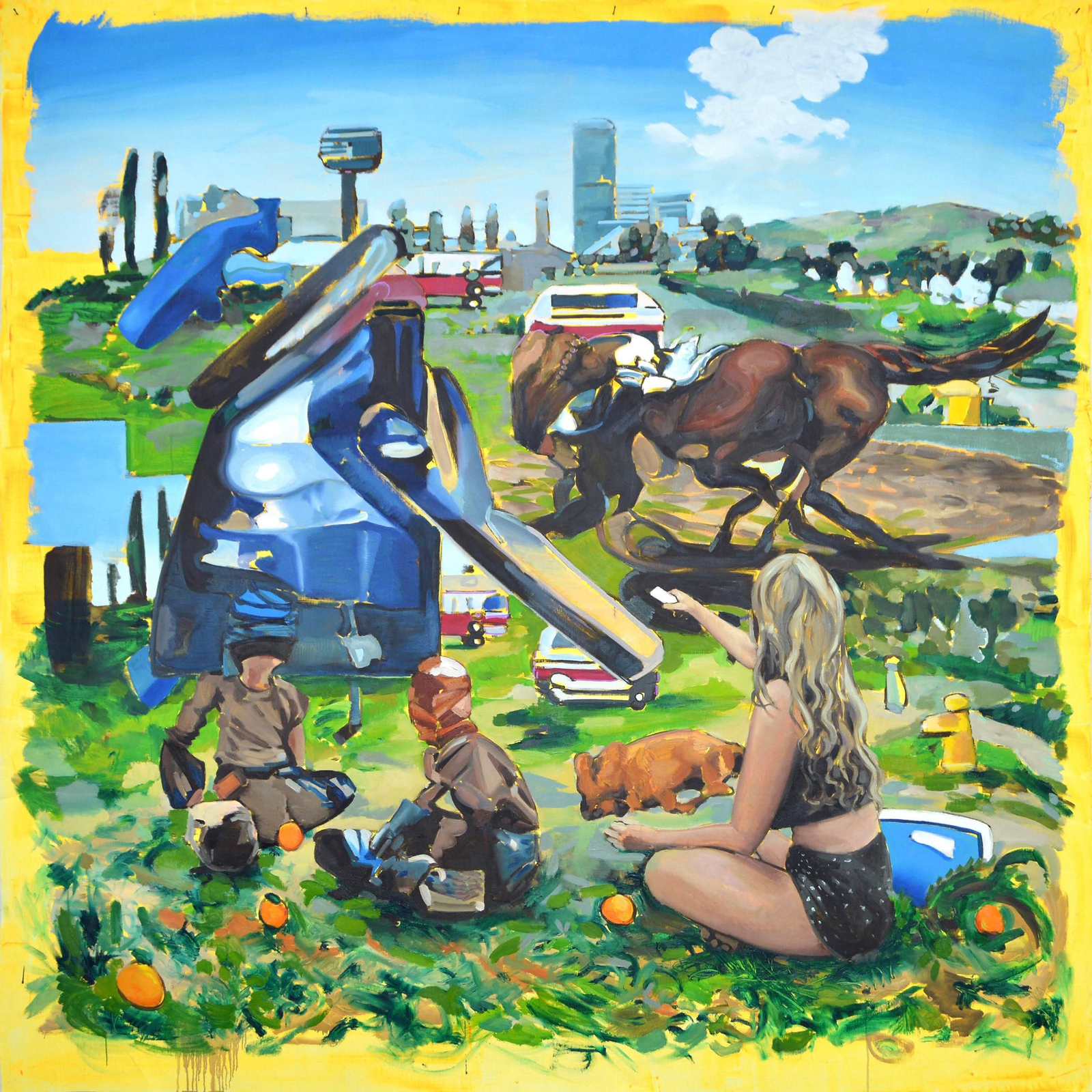 Obra de Juanma Moreno Sánchez en 'El Valle Inquietante'.