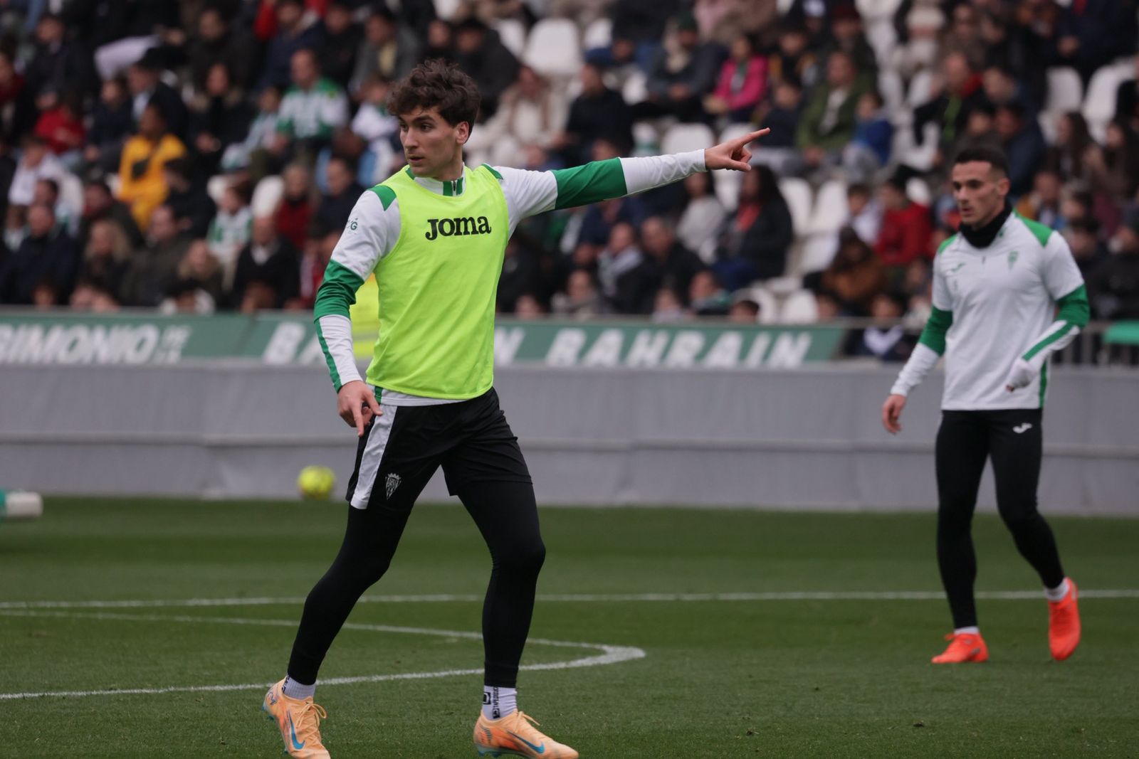 Diego Percan, durante el entrenamiento de este jueves en El Arcángel.
