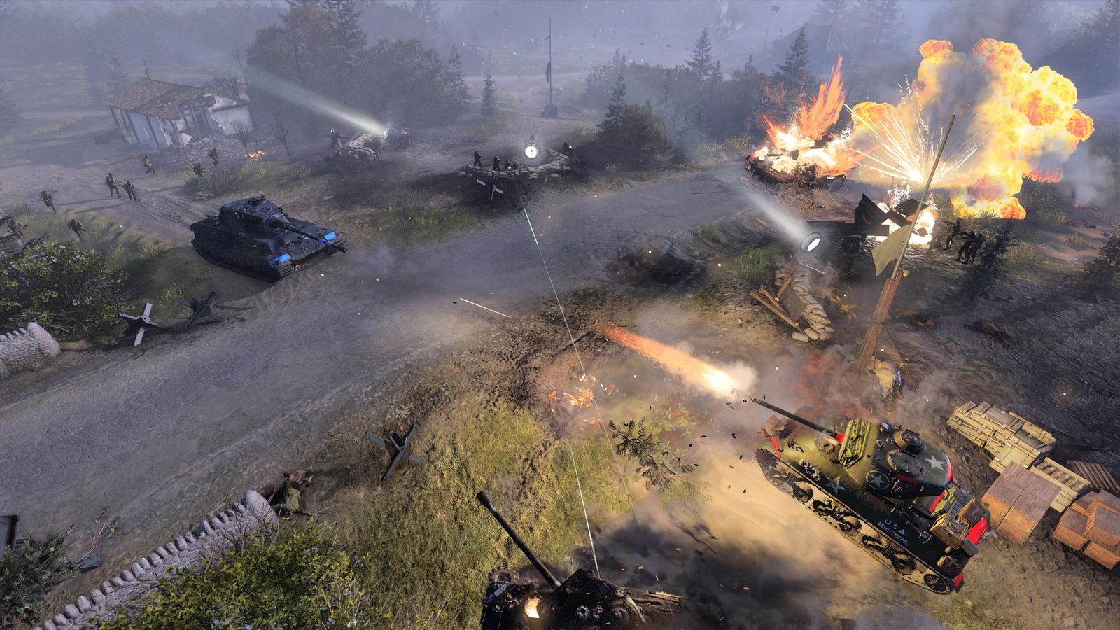 Los combates en tiempo real precisan de decisiones rápidas y la gestión milimétrica de las unidades.