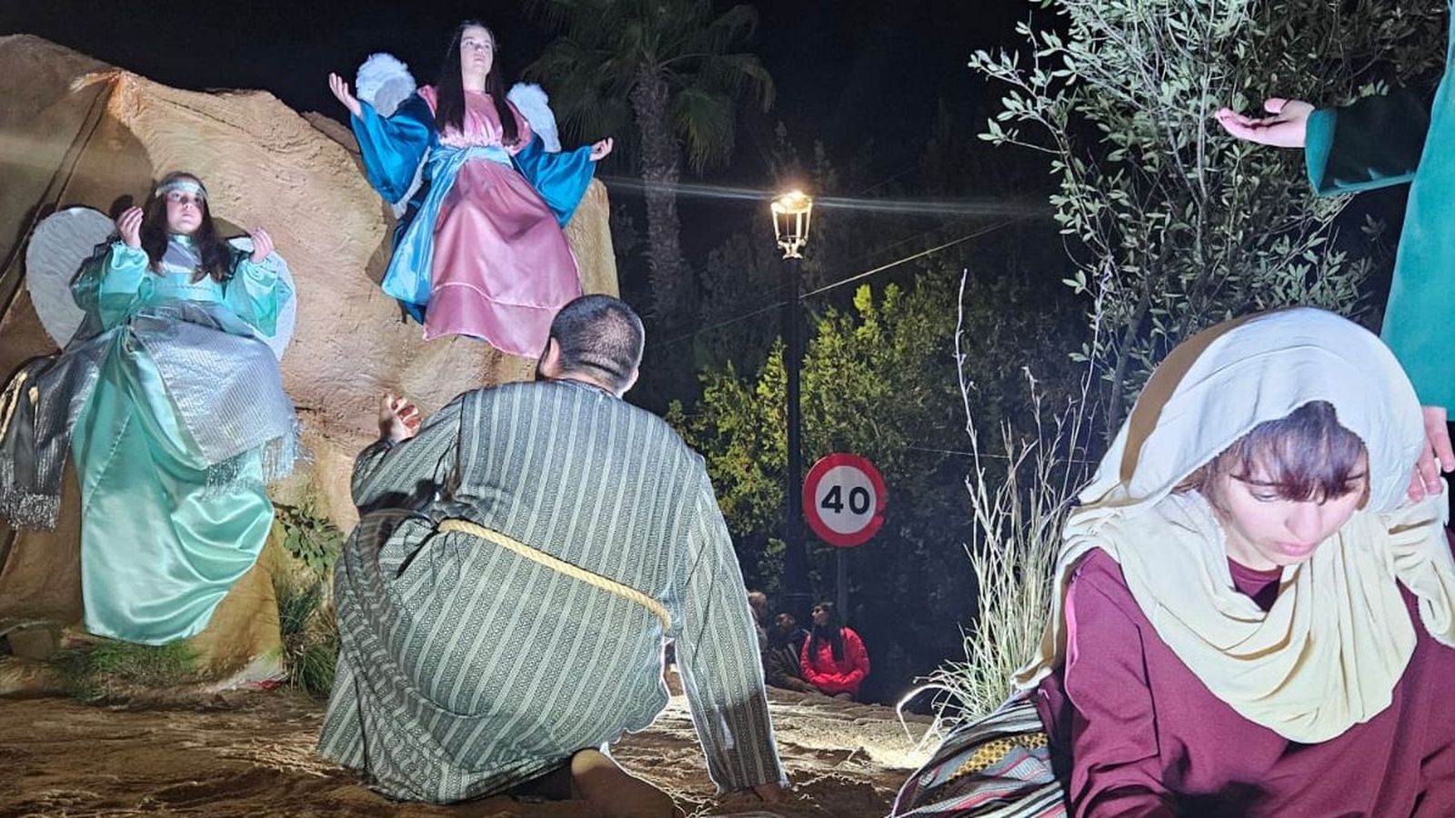 Uno de los pasajes recreados en la Cabalgata Viviente de Guillena.