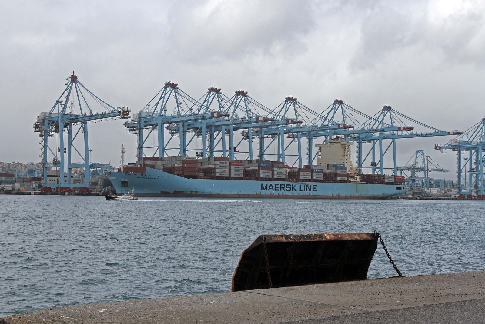 El 'Maersk Lamanai', en el Puerto de Algeciras en una imagen de archivo.