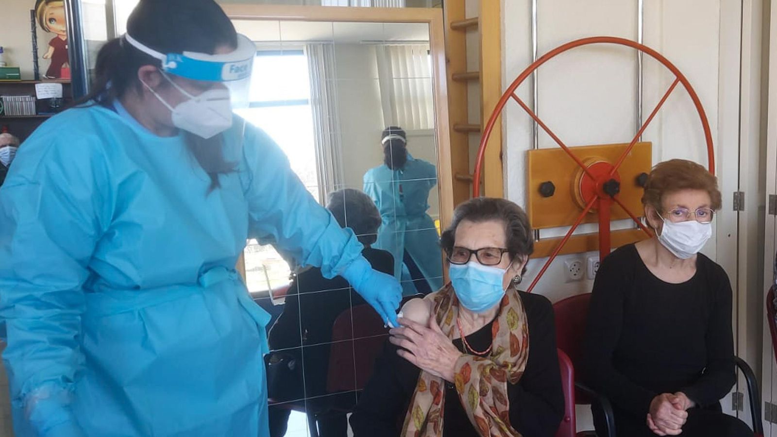 Vacunación en la residencia.