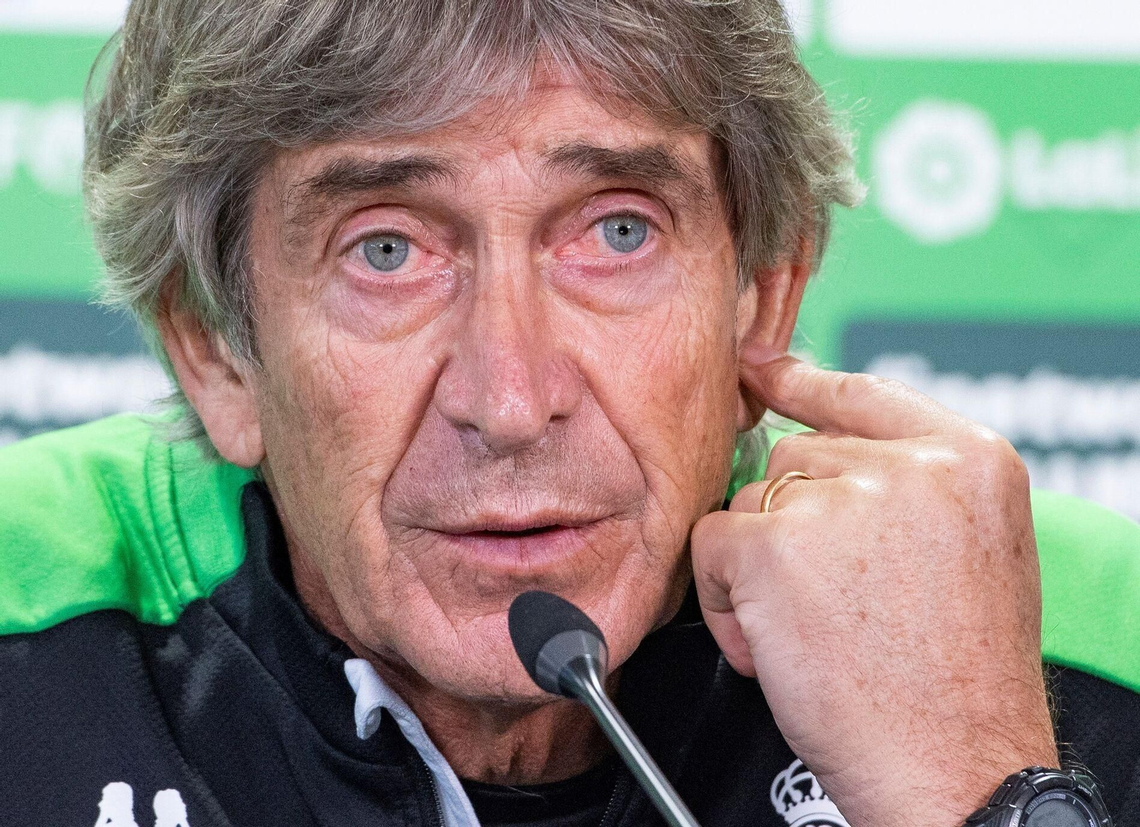 Manuel Pellegrini, en una reciente rueda de prensa