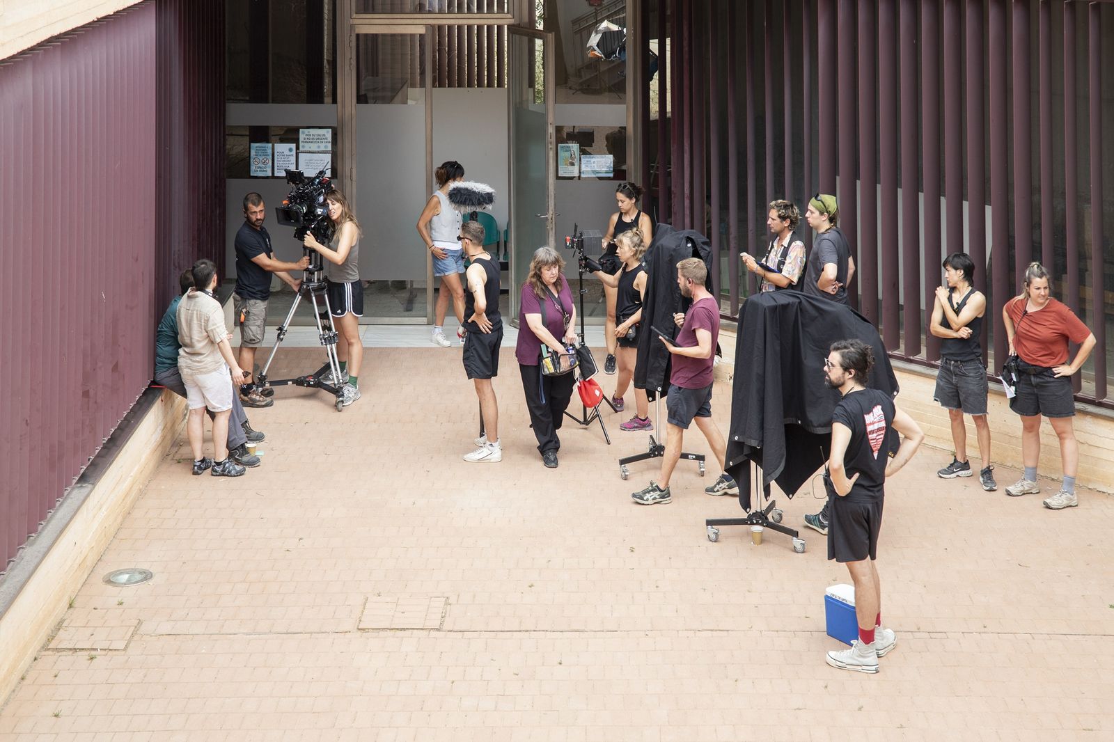 Rodaje de la película en la Casa del Cine el pasado verano.