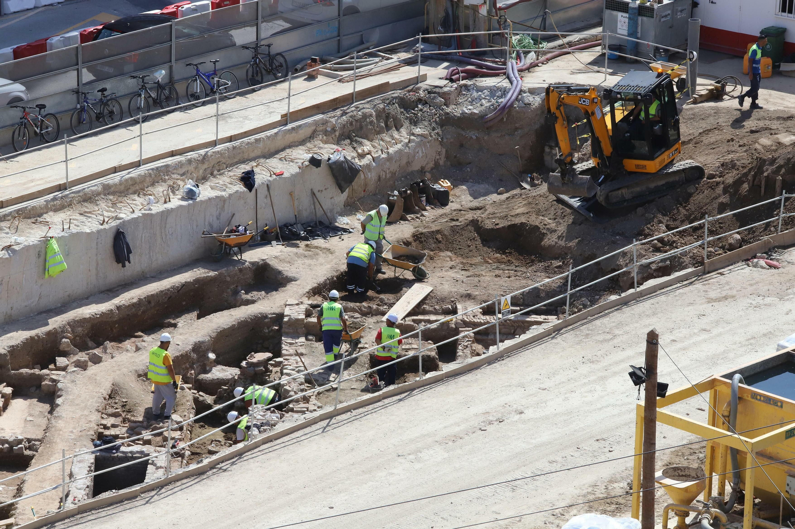 Los restos arqueológicos del Metro Málaga, en fotos