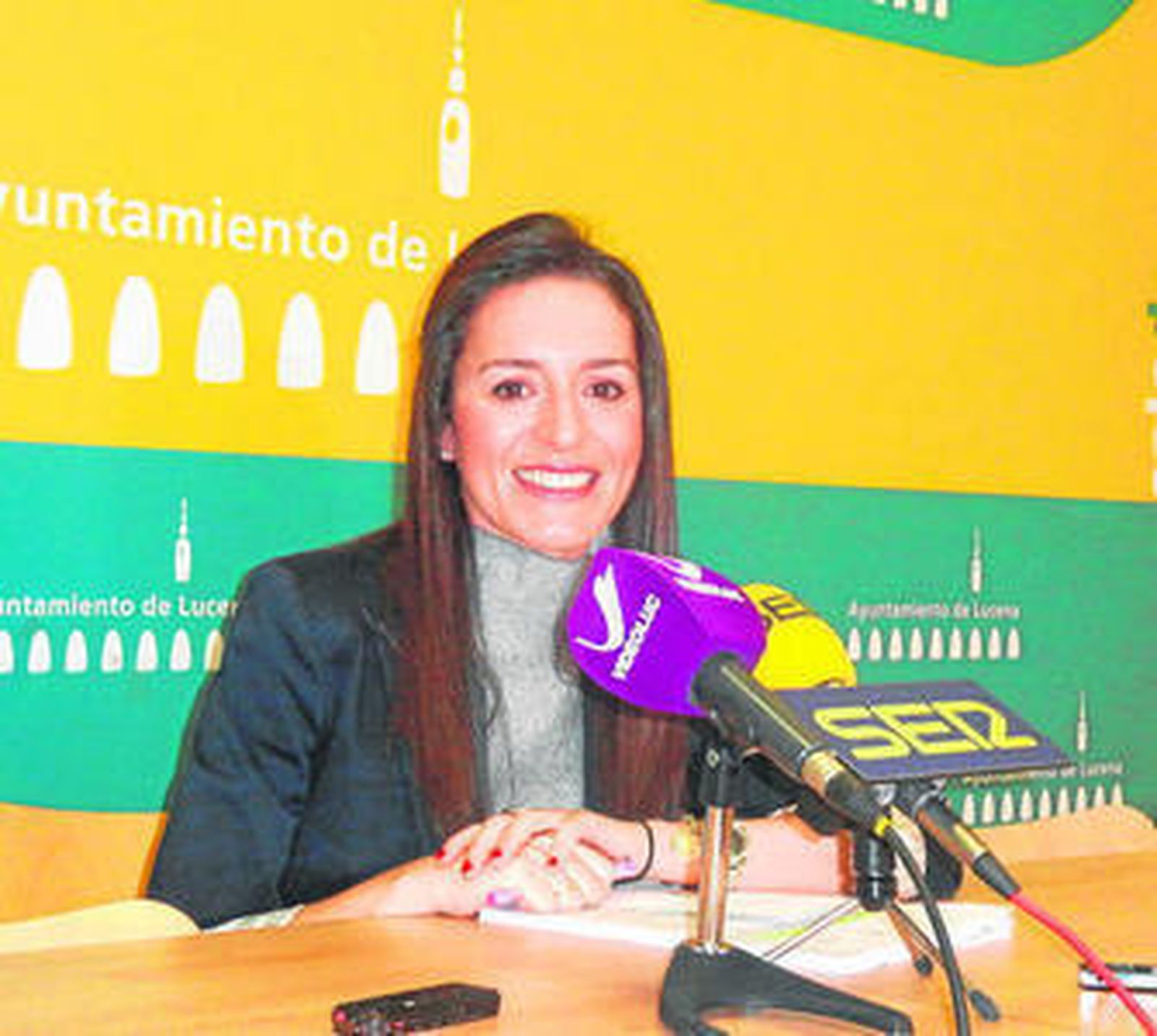 Araceli Bergillos, durante la comparecencia de ayer.