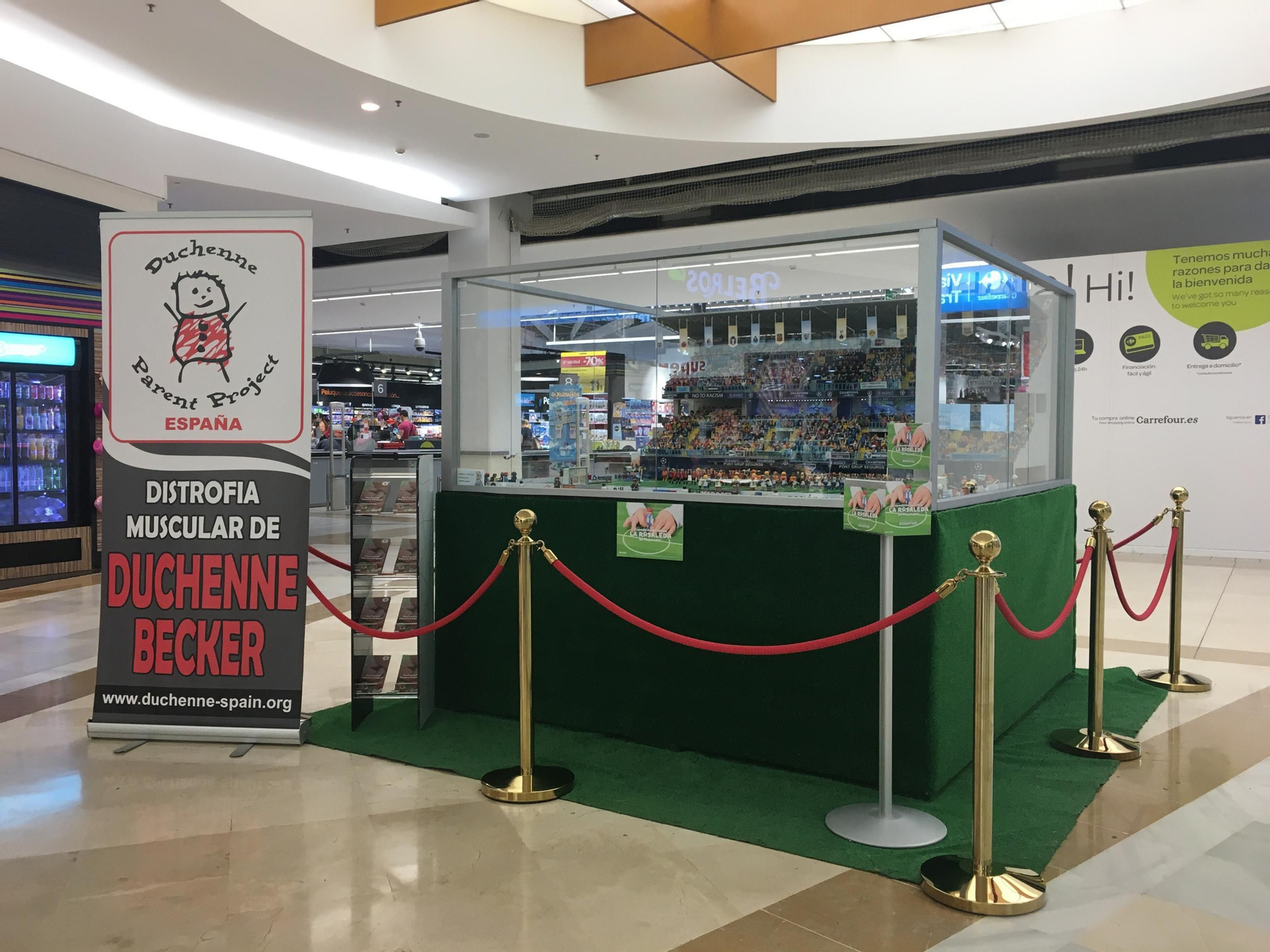 La recreación de La Rosaleda.