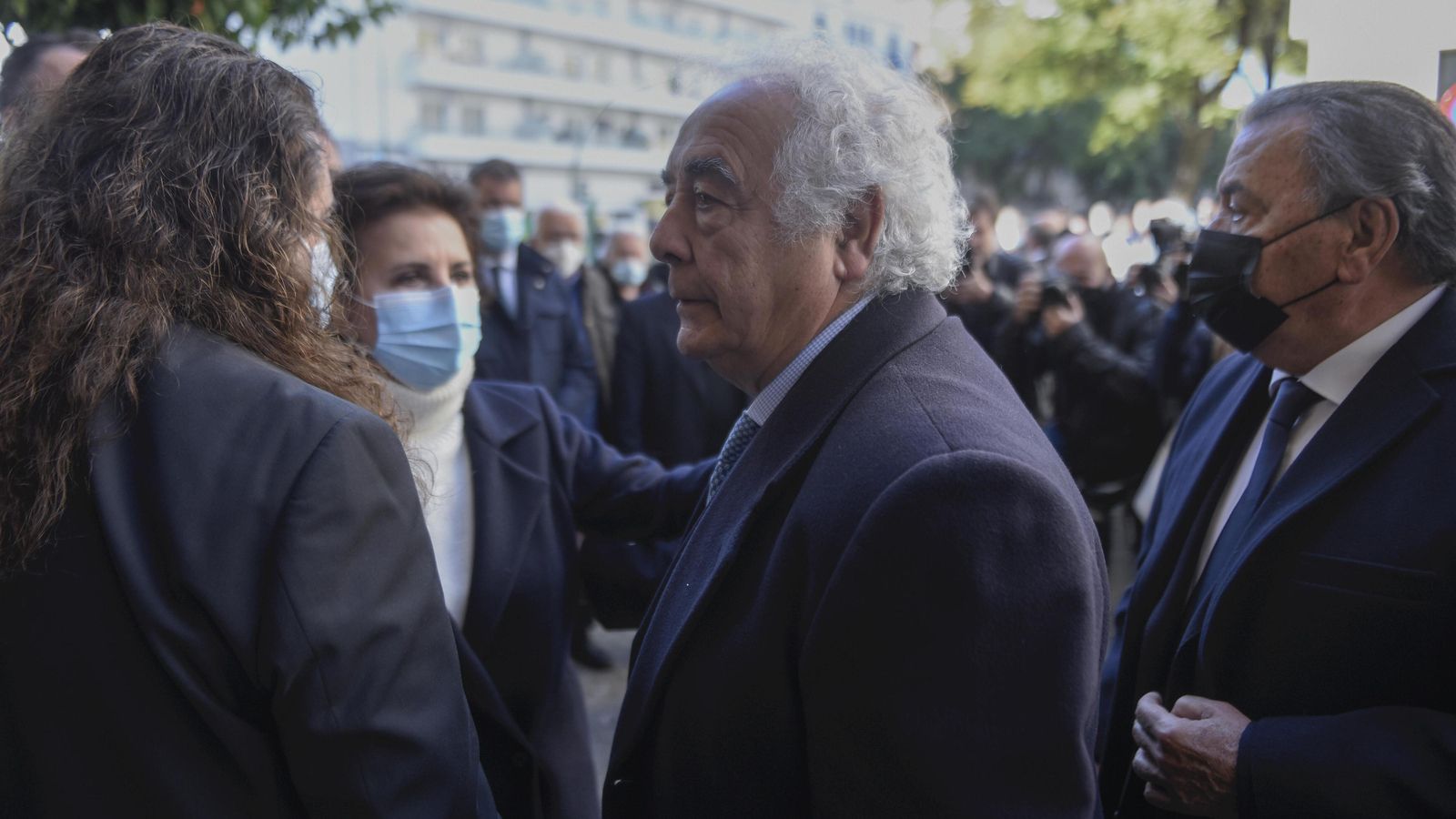 María José Santiago junto a los componentes de Los del Río.