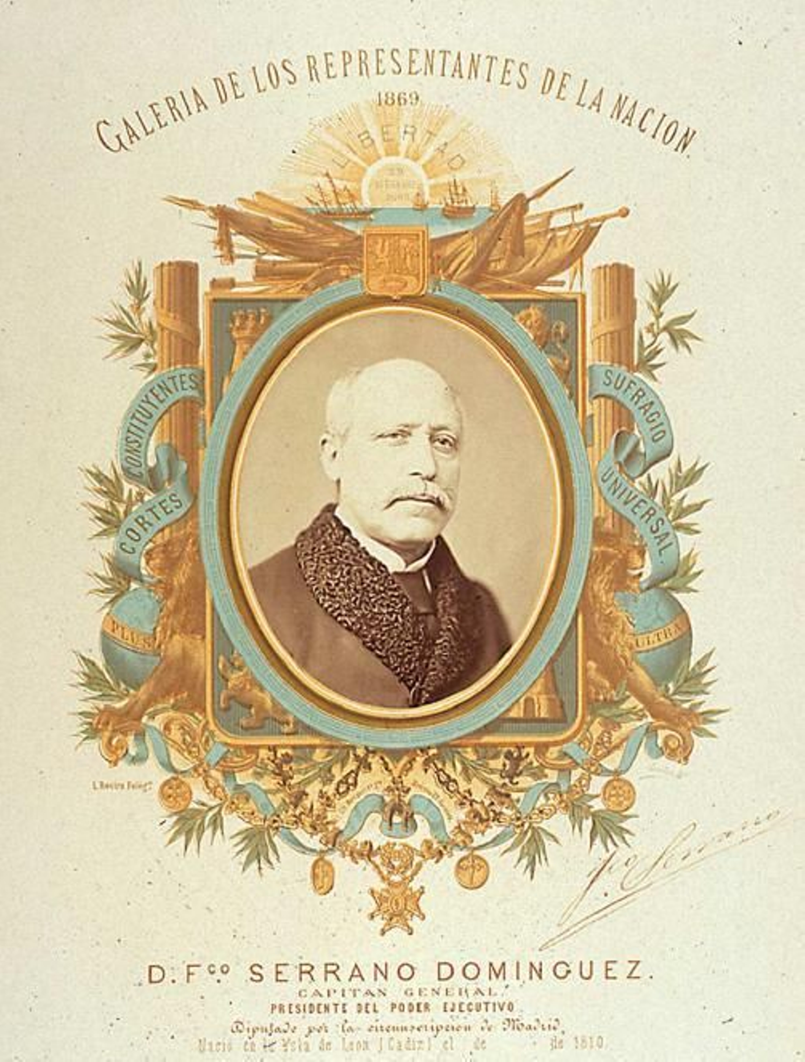 Francsico Serrano Domínguez, regente del Reino