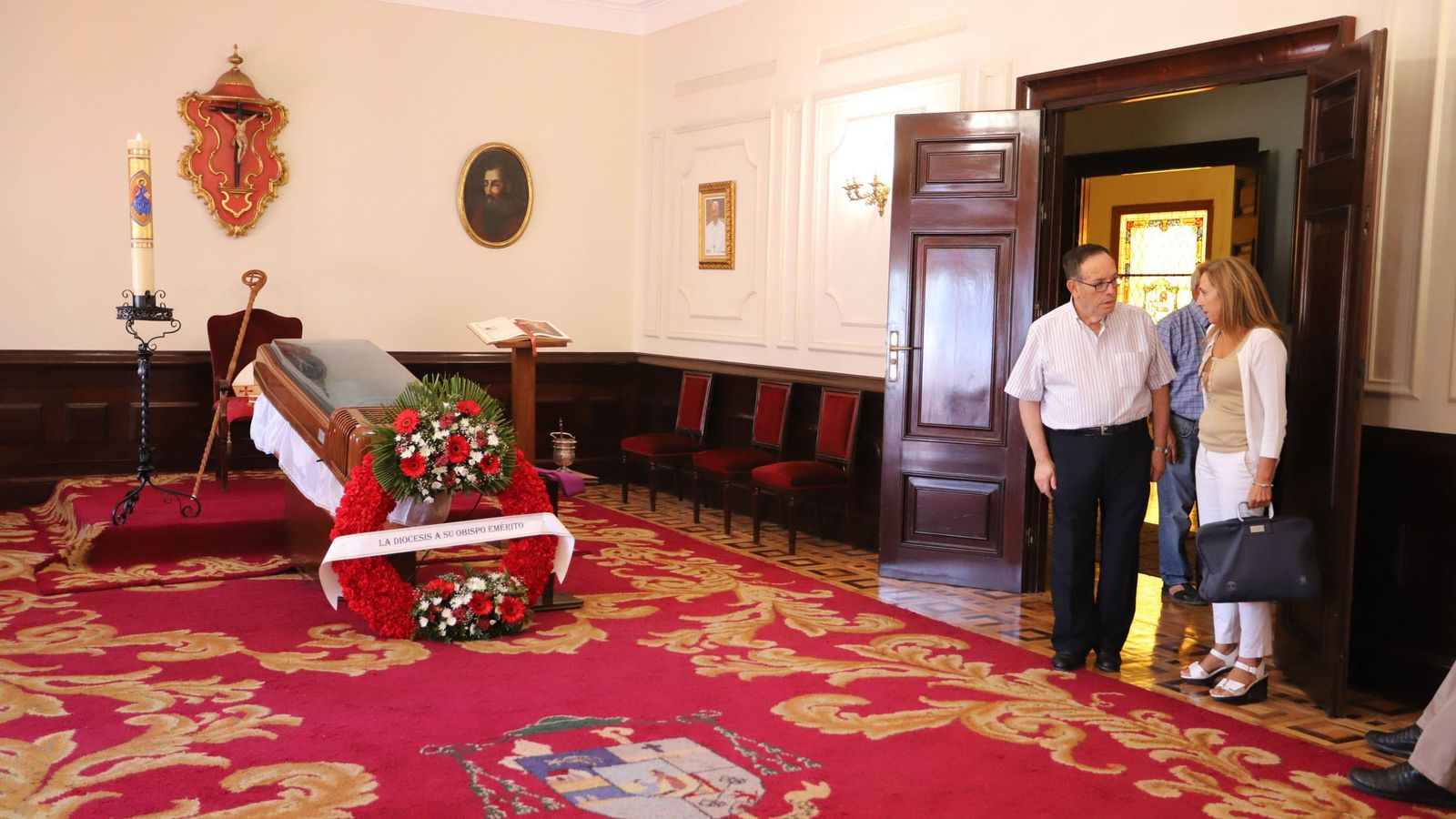Capilla ardiente con los restos de Ignacio Noguer Carmona.