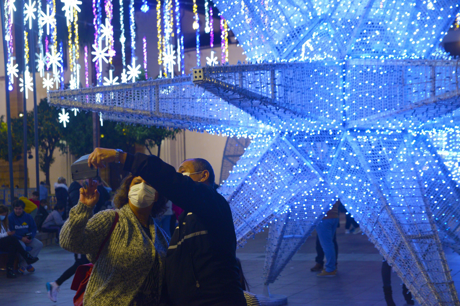 Fotos del alhumbrado navideño de Algeciras