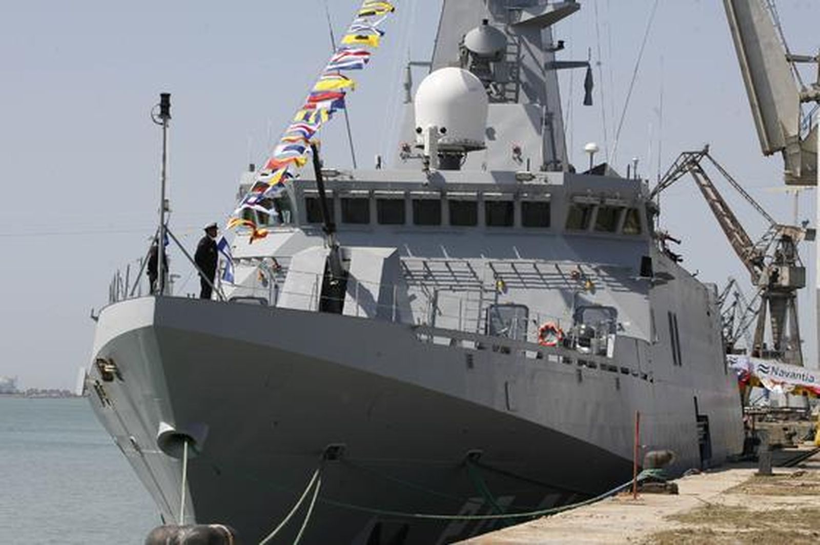 Navantia entrega el primero de los cuatro Patrulleros Oceánicos de Vigilancia que fabrica para la Armada Venezolana.   Foto: Borja Benjumeda