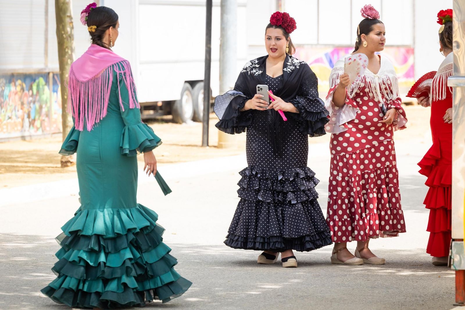 Búscate en las imágenes del sábado de la Feria de Puerto Real 2025