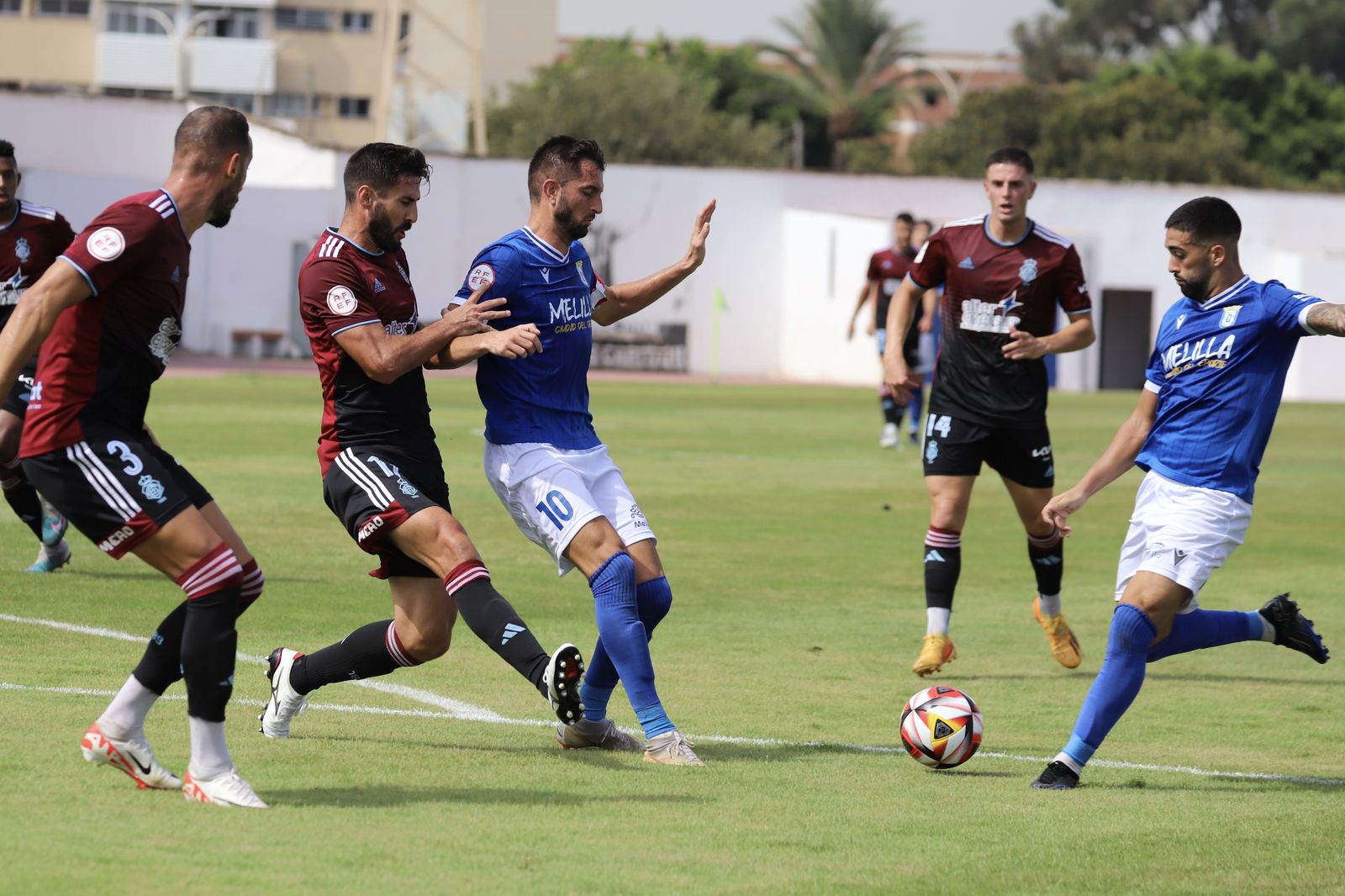 Imágenes del partido entre la UD Melilla y el Recreativo de Huelva