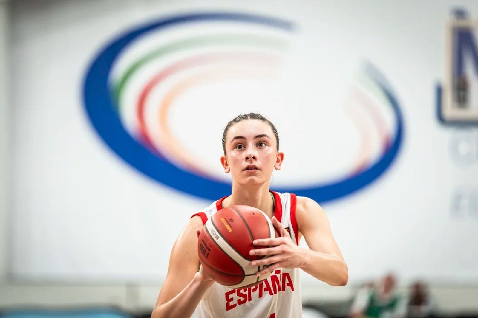 María Arrebola, a cuartos de final del Eurobasket sub 18