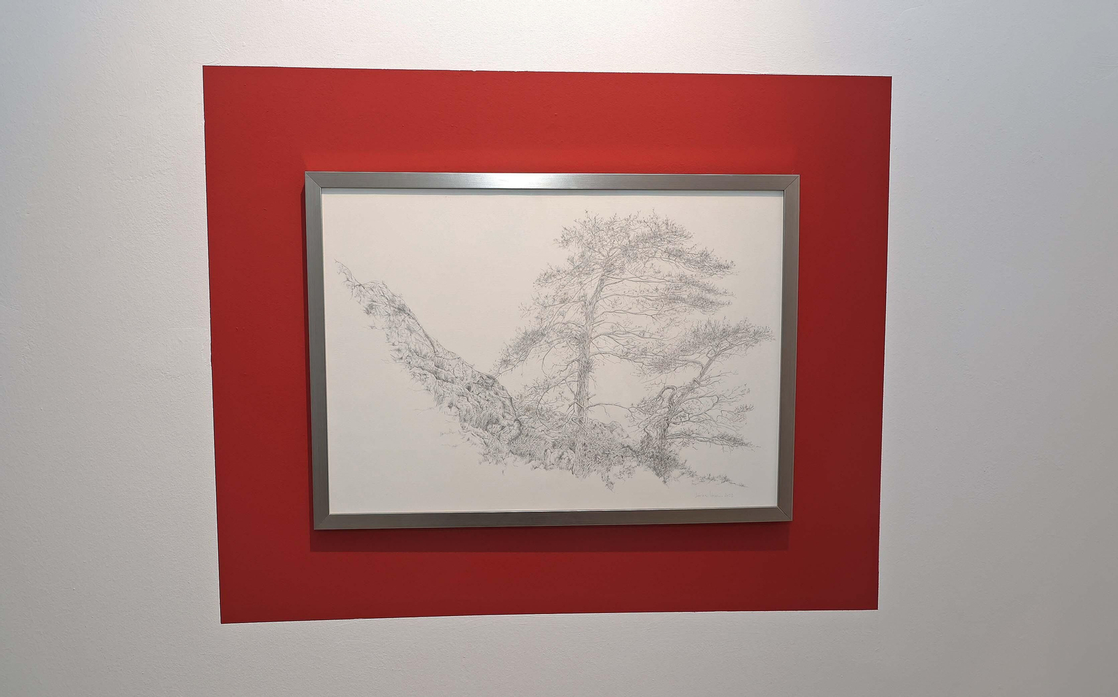 Imágenes de la inauguración de la exposición 'A punta de plata' de Javier Velasco en La Línea