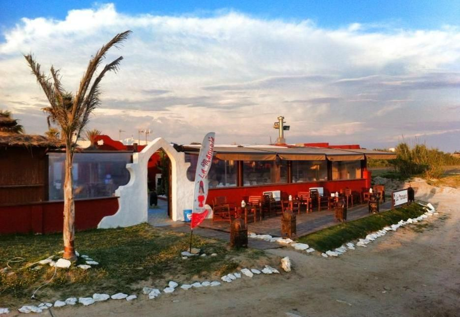 La entrada al restaurante Manuela de Chipiona