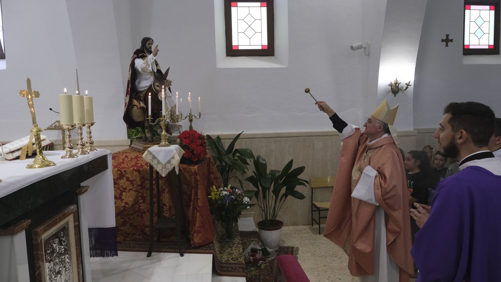 Imágenes de la bendición de la Borriquita de El Alquián, por el Obispo de Almería