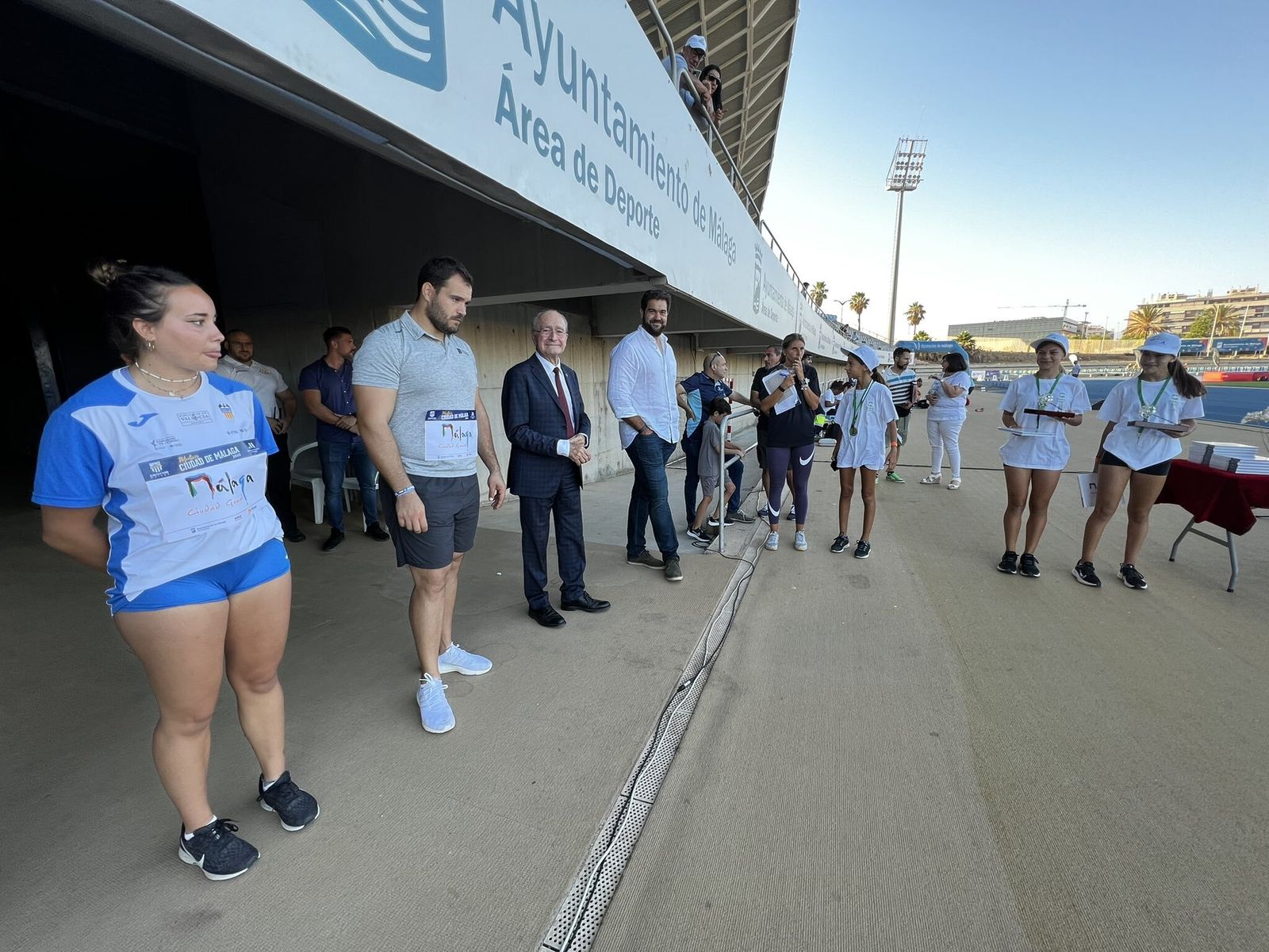 Entrega de premios en el Ciudad de Málaga.