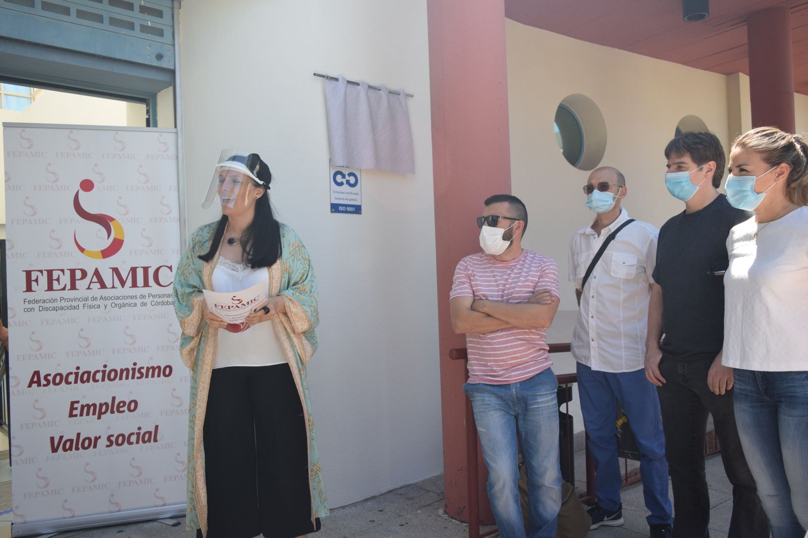 Sara Rodríguez, durante la inauguración de los servicios.