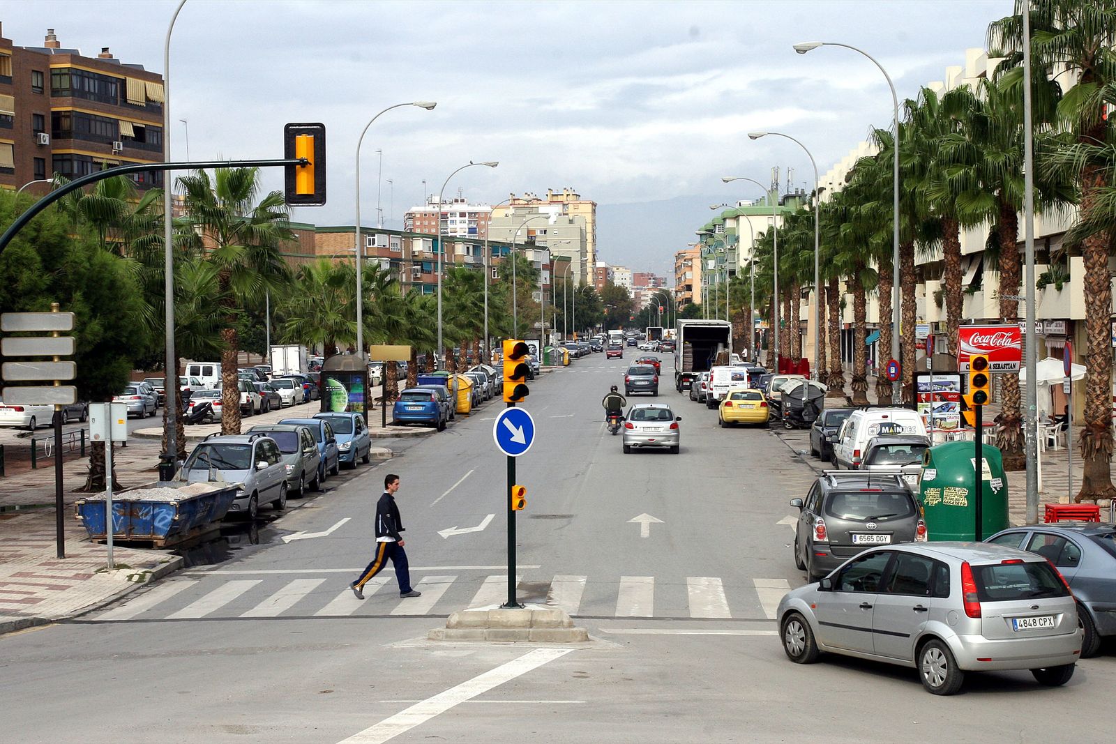 Uno de los tramos de la Avenida Moliere.