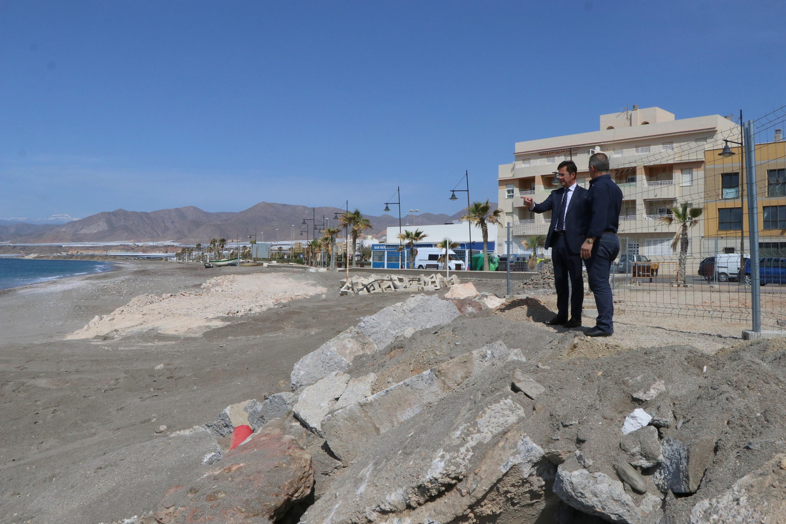 Góngora, durante una visita a la zona.