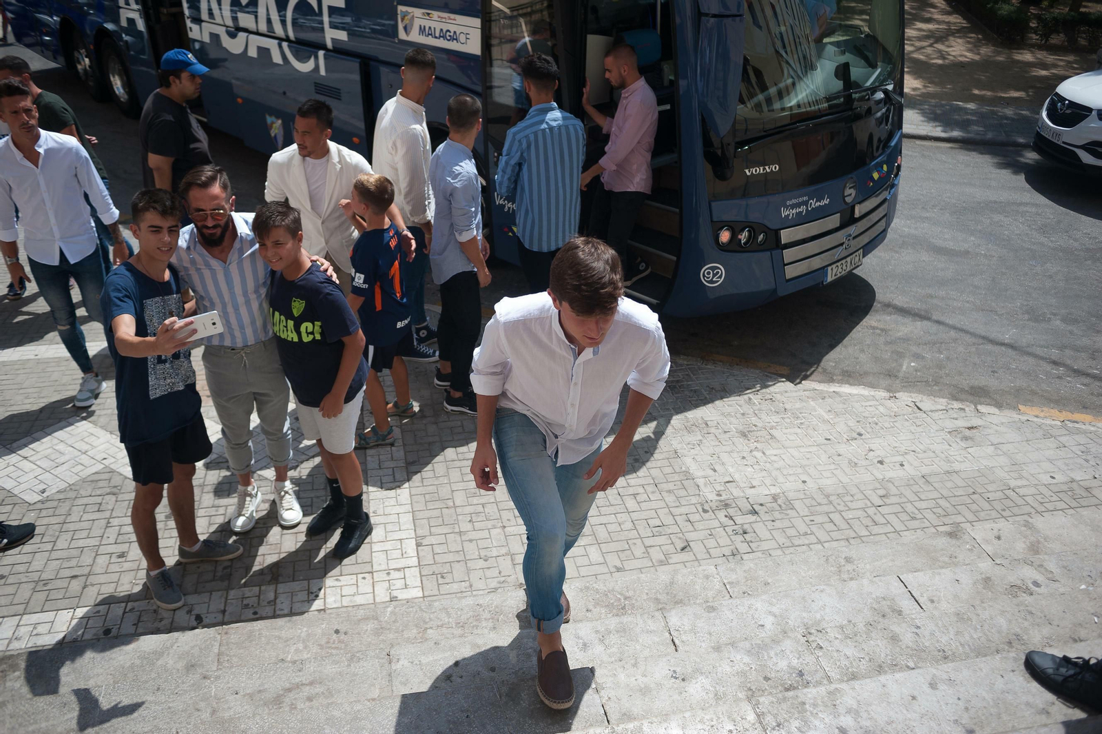 Las fotos del Málaga CF en la Divina Pastora