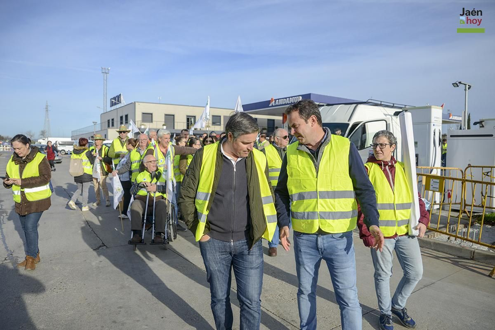 El campo protesta en Jaén por las medidas de la PAC.