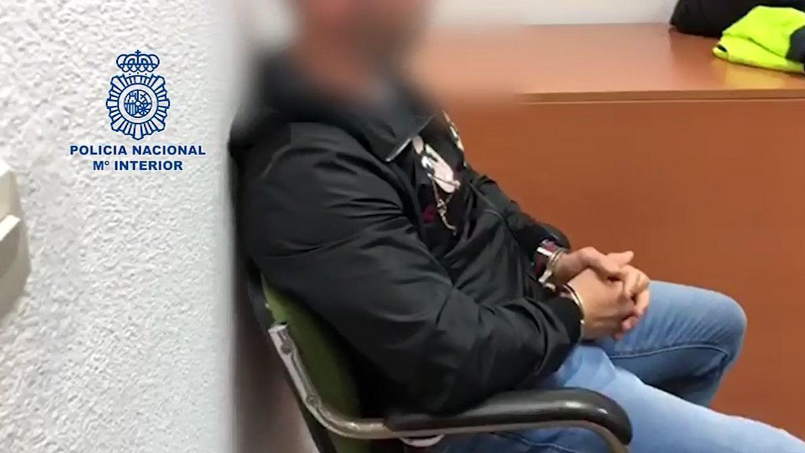 Isco Tejón, en las dependencias de la Policía de La Línea.