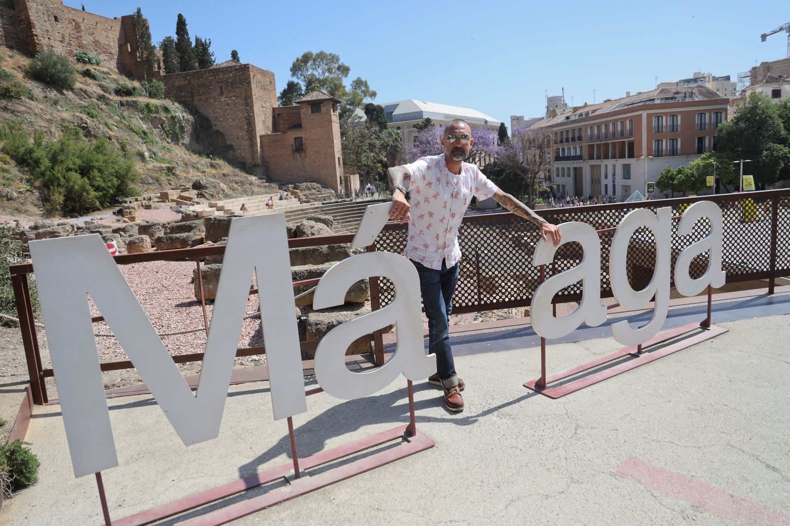 Germán Silva posa en Málaga.