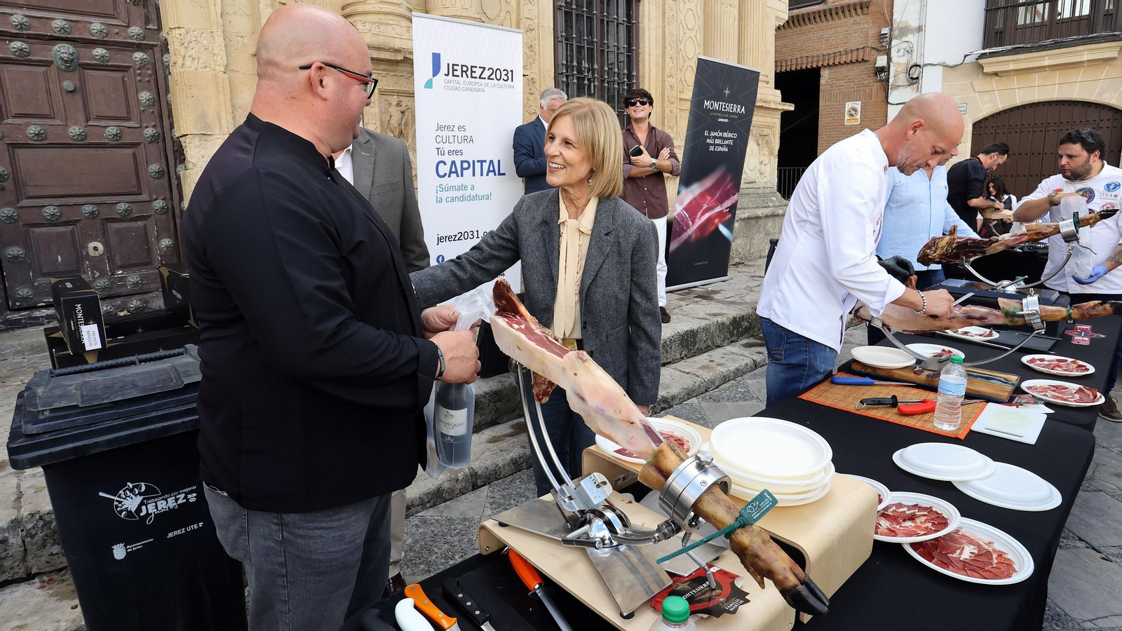 Cortadores de Jamón a benefício de los Reyes Magos de Jerez