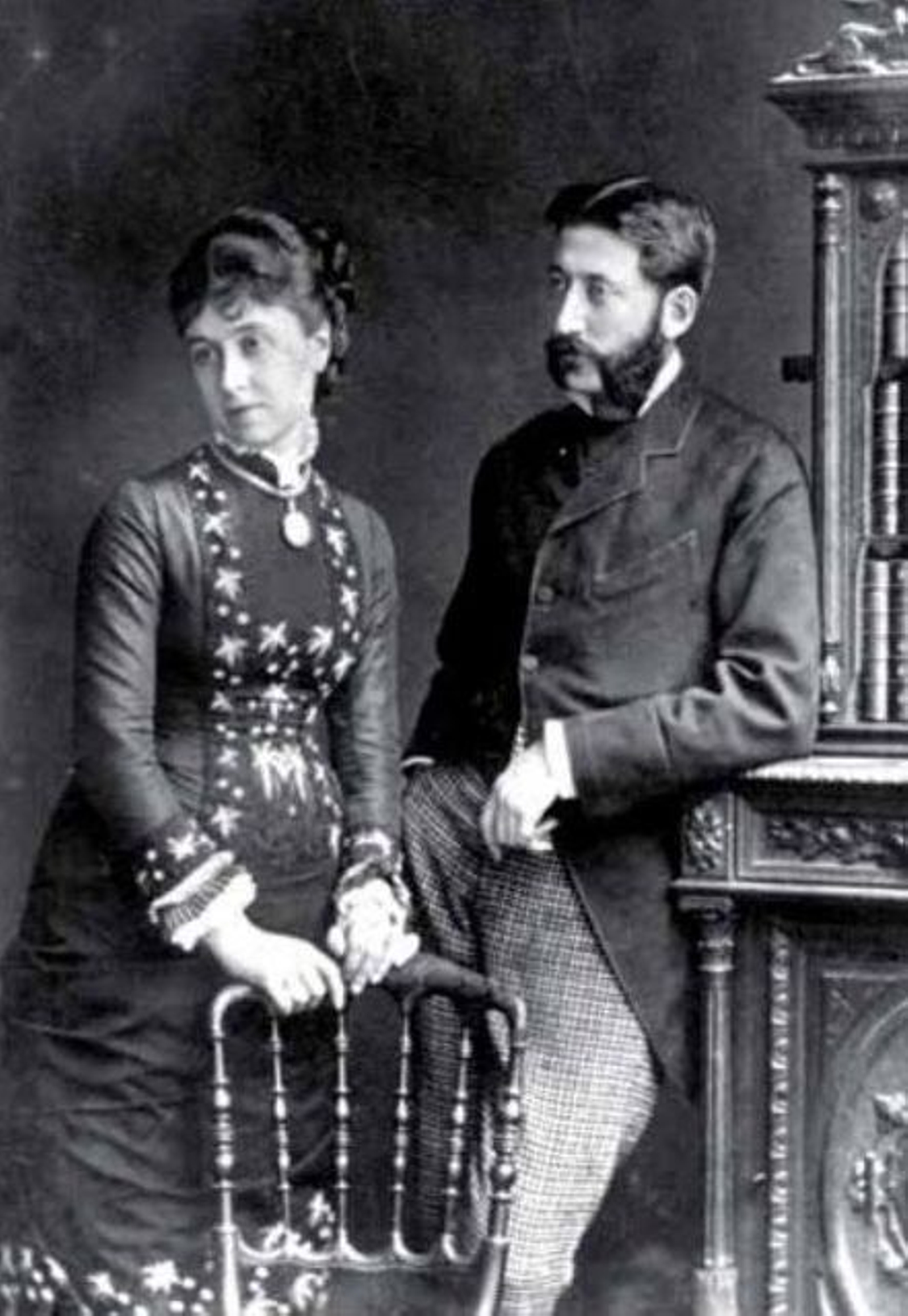 Pedro Nolasco y su esposa, María Nicolasa Gordon, el día que se casaron.