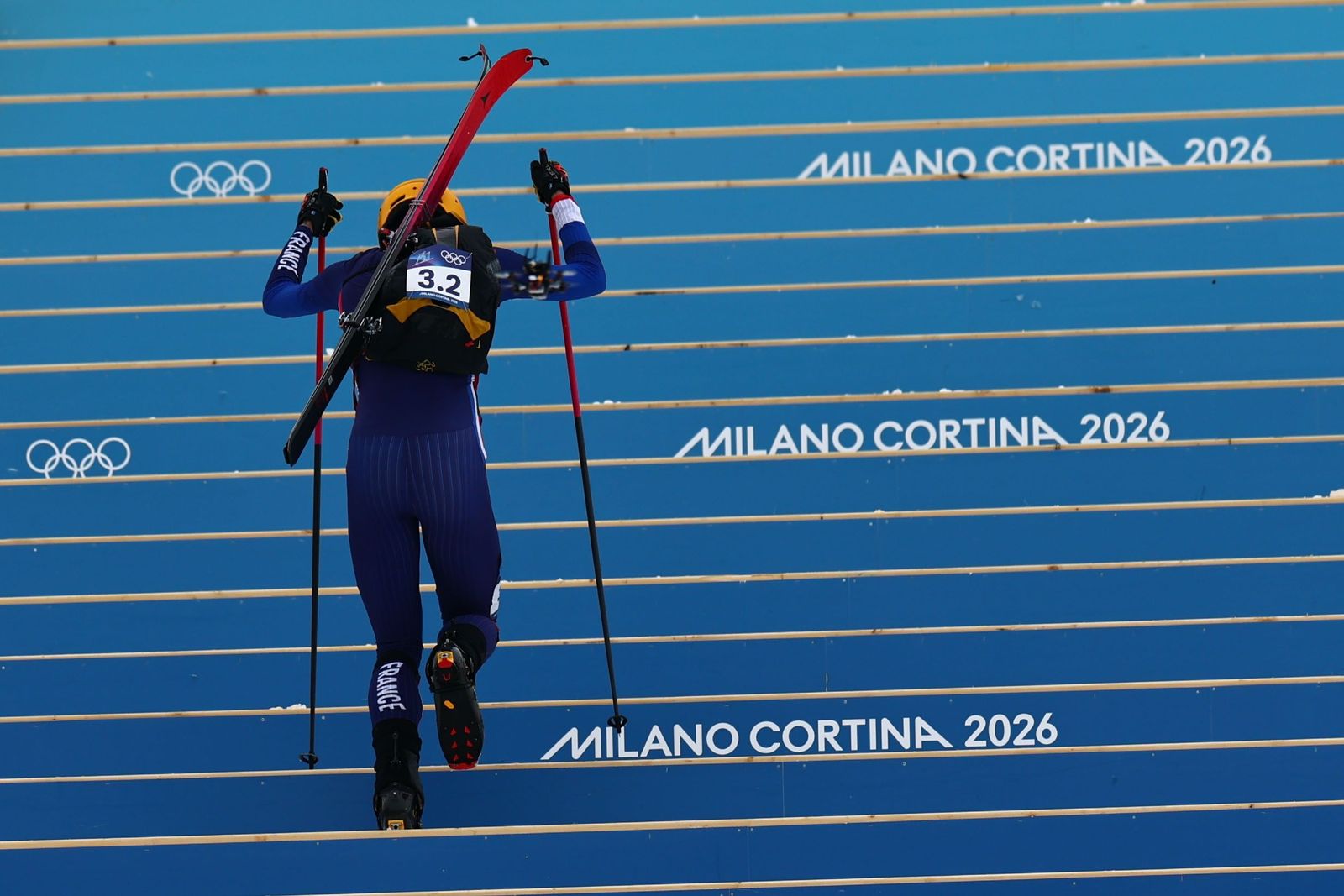 Las mejores fotos de la carrera de Ana Alonso y Oriol Cardona, bronce en el relevo mixto en los Juegos Olímpicos de Invierno