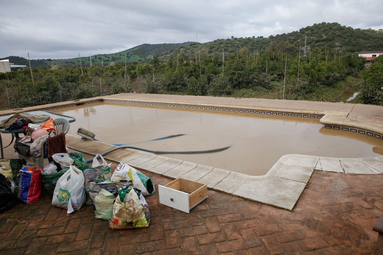 Fotos de las consecuencias de la borrasca Francis en Tesorillo y Jimena