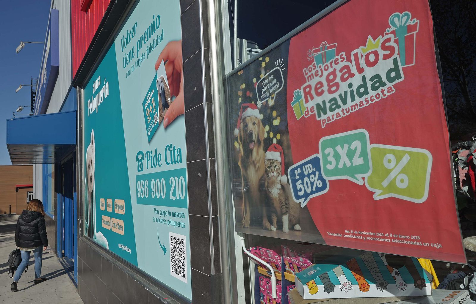 Fotos de compras navideñas en la comarca