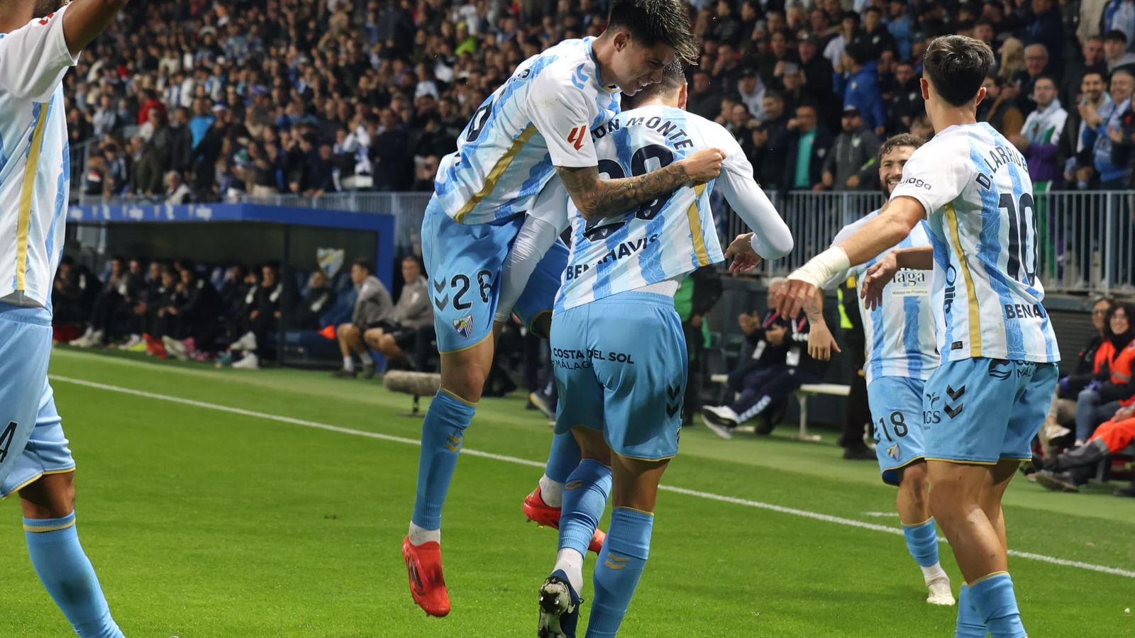 El Málaga CF-Eldense, en fotos