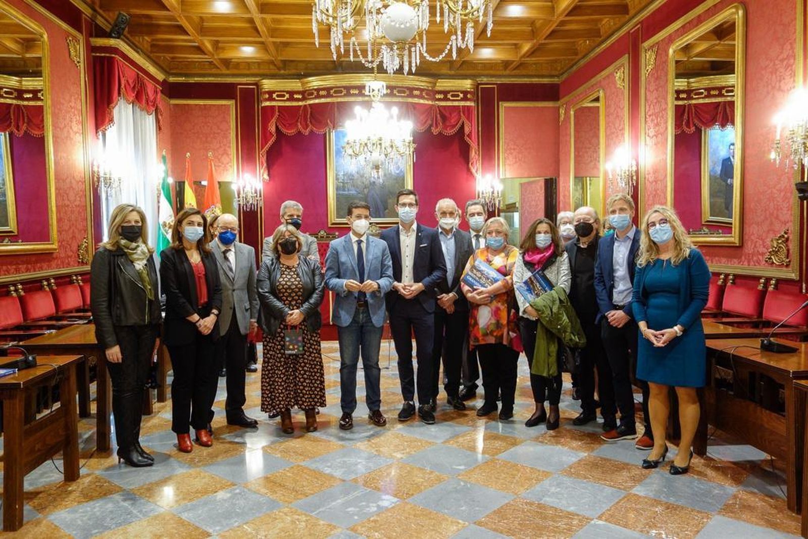 Visita de los representantes de Friburgo a Granada por su 30 aniversario como ciudades hermanadas