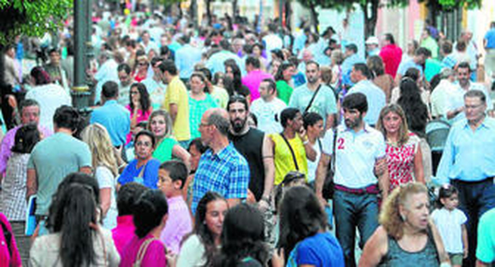 Imagen de la calle Larga, una de las más concurridas del centro de la ciudad.