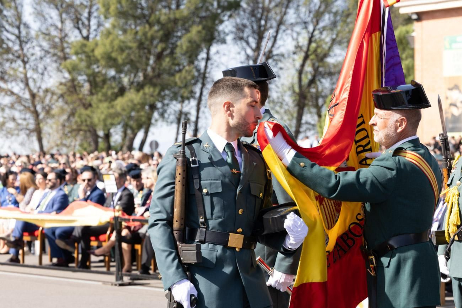 Acto de jura de bandera de la 130ª promoción de guardias civiles de la Academia de Baeza