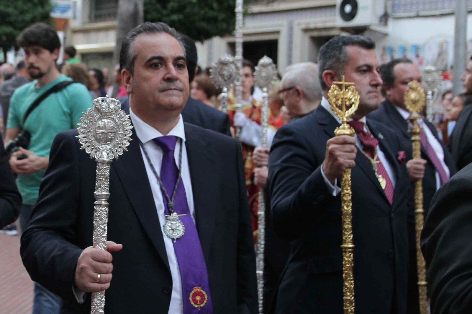 Imágenes del Señor de Pasión en la procesión del centenario de la hermandad
