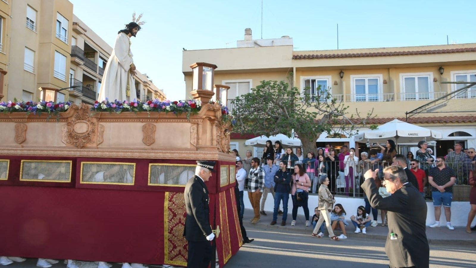 Uno de los momentos de la procesión de Jesús de la Humildad y Paciencia.