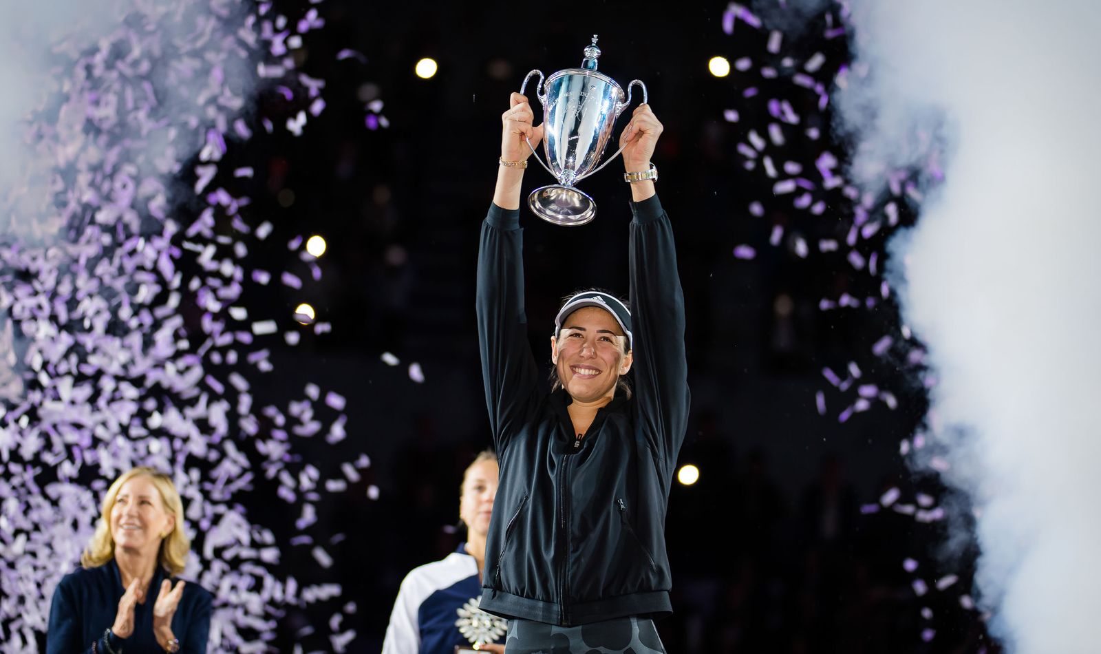 La celebración de Muguruza como 'maestra' del tenis