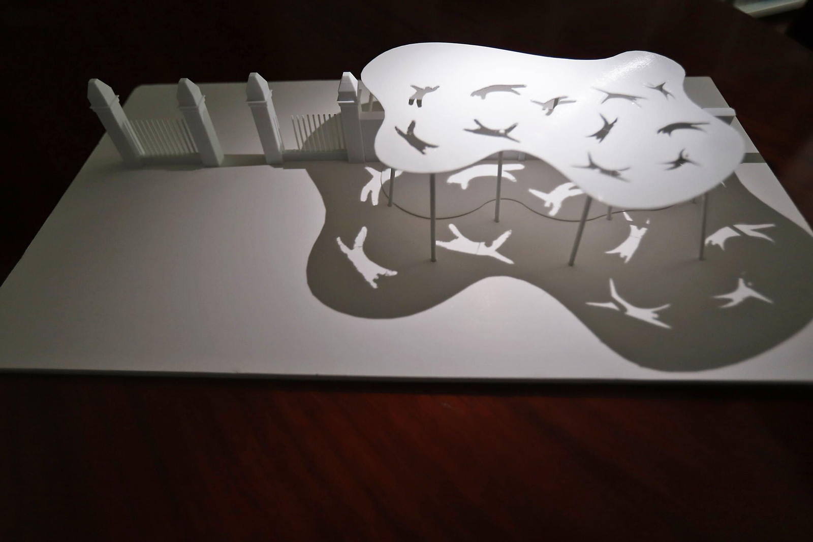 Maqueta del monumento.